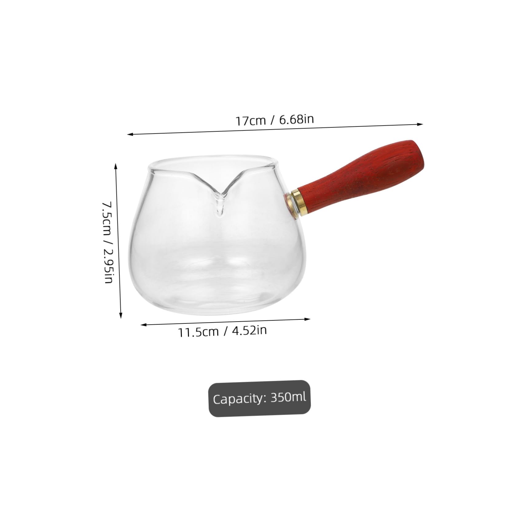 SOLUSTRE Home Office Tea Accessory: 350ml Glass Cup Tea Infuser Anti-scalding Design