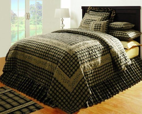 Blackberry Vine King Skirt Bedding 100% Cotton 78" x 80" by IHF for Sale
