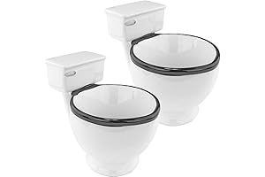 Fairly Odd Novelties: Flushable Toilet Coffee Mug 2-Pack