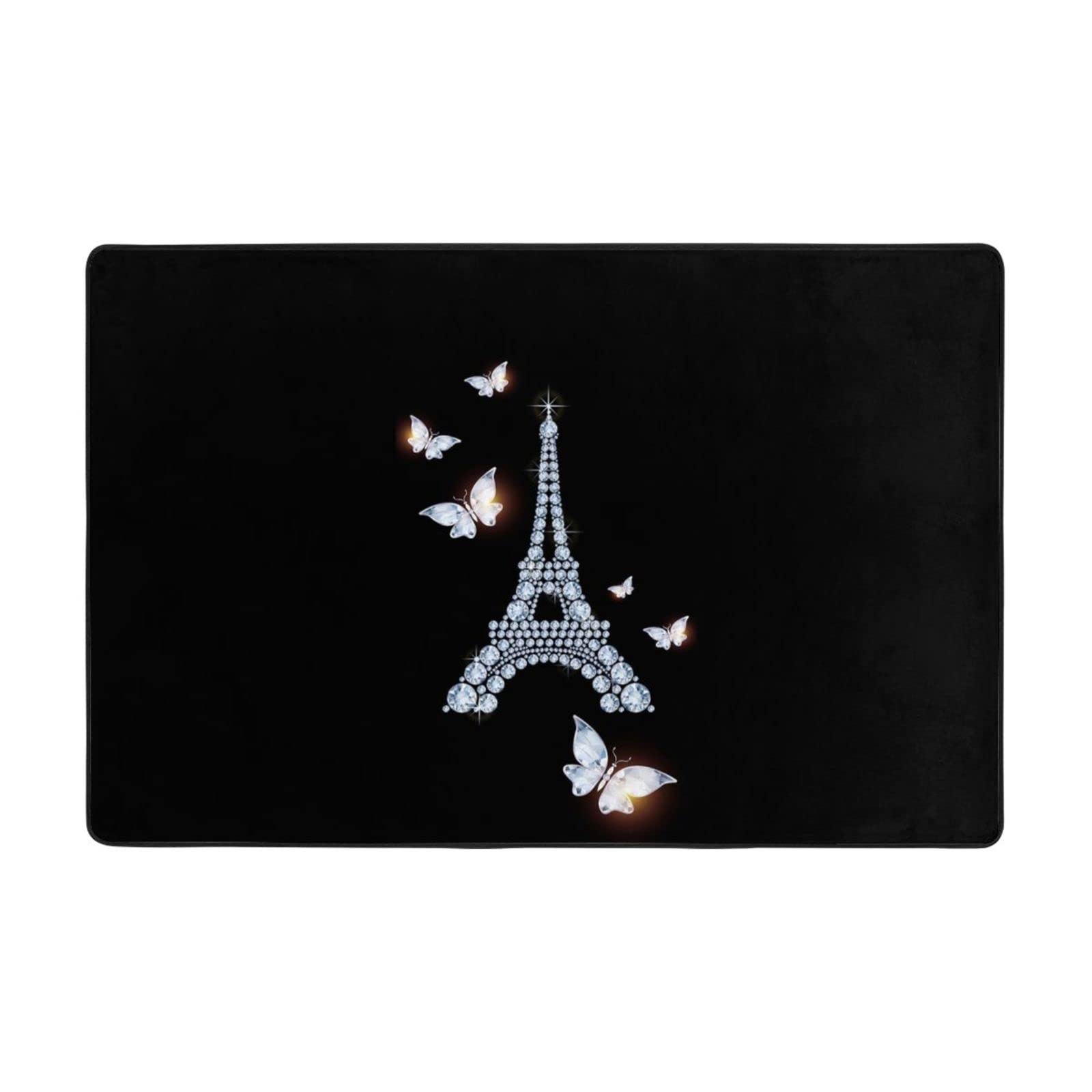 Tapis Tour Eiffel super doux et absorbant pour salle de bain