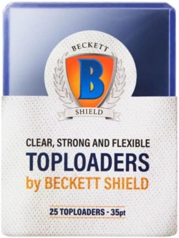 Arcane Tinmen Beckett Shield Standard Size Sleeves – Toploader 35pt 25CT - Card Sleeves are Smooth & Tough - Compatible with Pokemon, Yugioh, Magic The Gathering – MTG, TCG, (AT-90151)