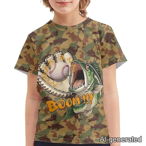 Image of Renewold Kids Novelty T-Shirt for Girls Boys Short Sleeve Crewneck Summer Tee Soft Breathable Graphic Shirt for Age 2-16