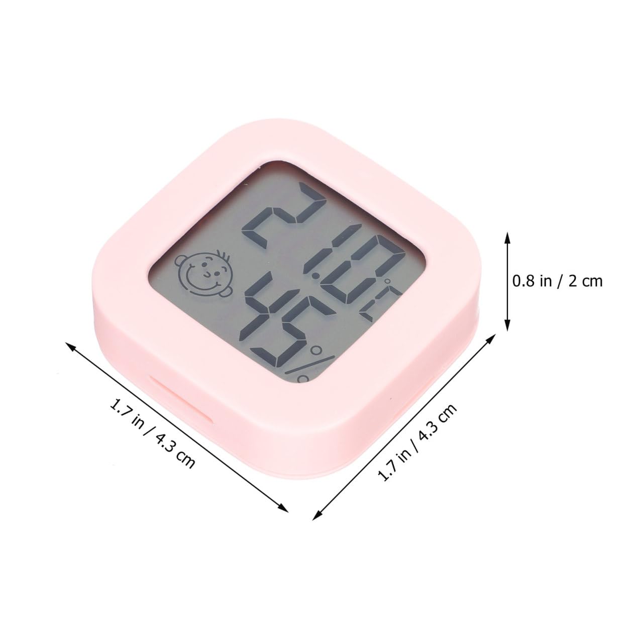 ibasenice 2 ensembles Thermomètre Et Hygromètre Pour Chambre D'Enfant Affichage Numérique Électronique Température Et Humidité Petit Format 4 pièces * 2 Couleur Aléatoire