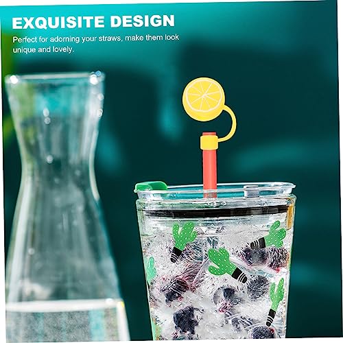 Couvertures de silicone pour paille anti-poussière protection hermétique