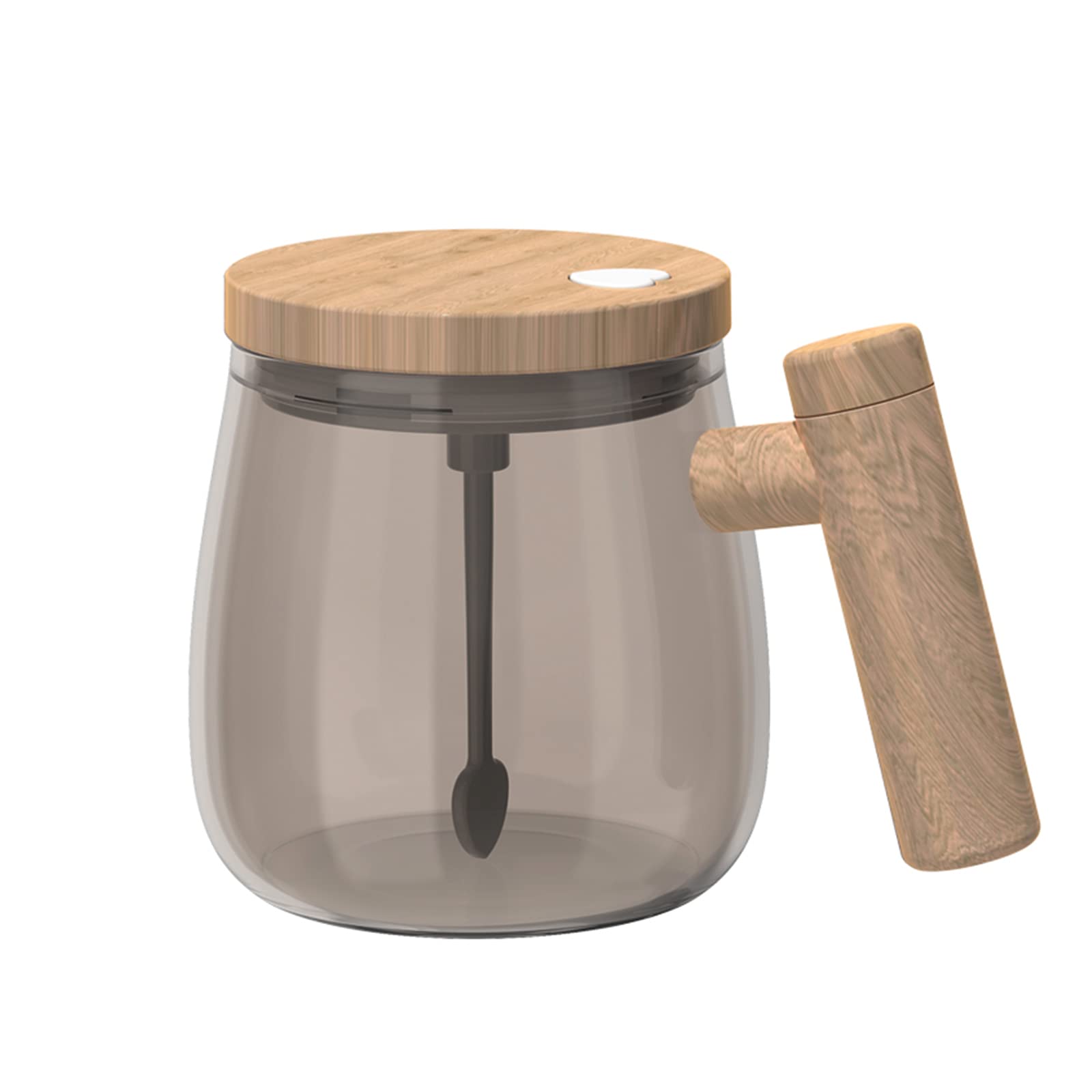 FOXNSKSelf Stirring Mug, Electric Mixing Cup Self Stirring Coffee Mug High Borosilicate Glass Mixing Coffee Mug Rotating Home Office Travel Stirring Cup Suitable for Coffee/Milk/Protein Powder
