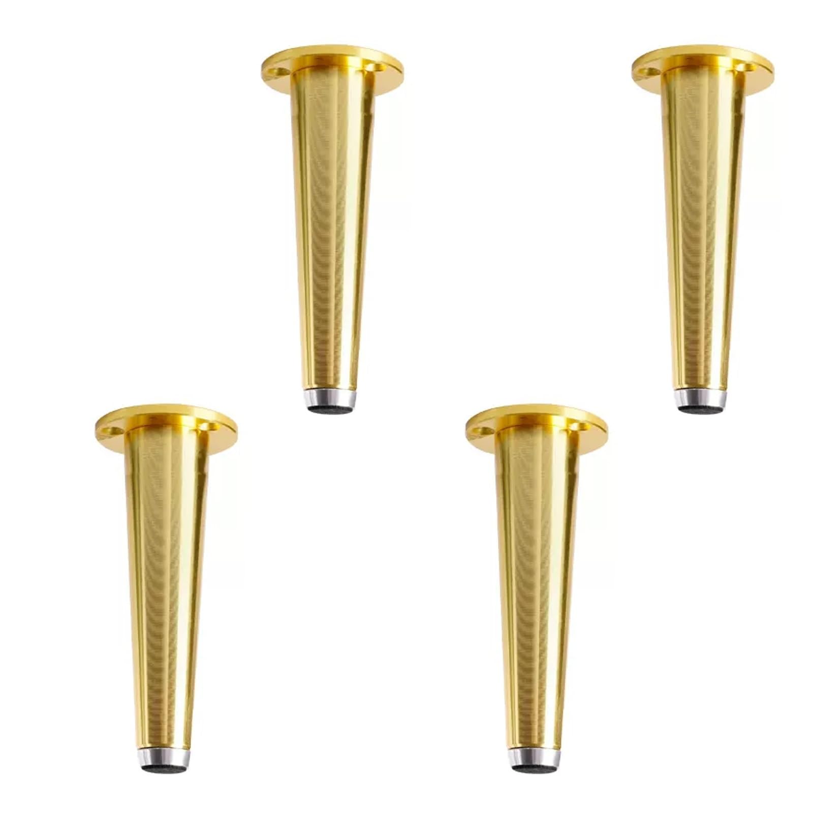 Verstelbare metalen meubelpoten 8-20cm - Set van 4 Geschikt voor kasten en banken, stevige en stijlvolle kleuren zwart goud grijs wit - geweldig voor huisdecoratie en renovatieprojecten
