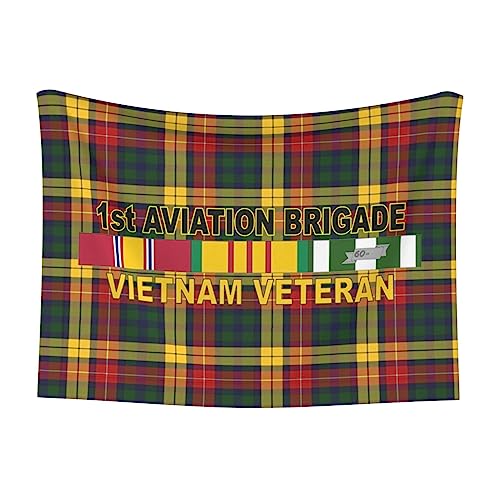 1st Aviation Brigade Vietnam Veteran Soft and Cozy Pet Blanket for Dogs and Cats - Versatile and Comfortable Medium