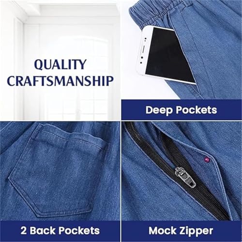 Cooliflex Jeans, Cooliflex Jeans for Men, Gentsflex - Flexible Waist Straight Fit Comfort Denim3