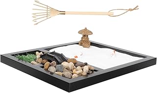 Garneck 1 Set Sandbox Zen Sand Table Ornament The Office Gifts Fairies Figurines Candle Holder Decor Garden Sandbox Meditation Sandbox Zen Sand Garden Zen Microlandscape Sandbox Decor Mini