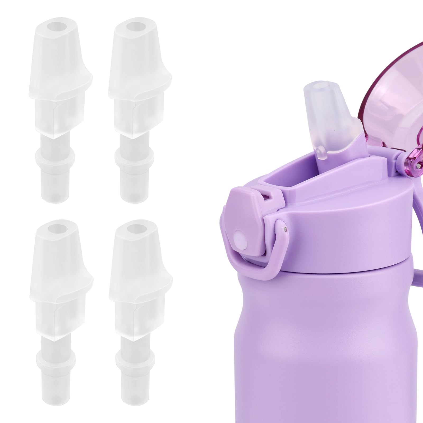 6PCS 18 Oz 25 Oz Water Bottle Mouthpiece Replacement For BJPKPK Insulated Water Bottle, Brita Water Bottle Contigo Water Bottles Mouthpiece Replacement Parts Compatible With BJPKPK Water Bottle