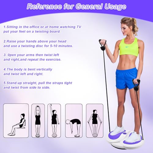 Quixion Waist Twisting Disc, Waist Sculptor Machine Twister, Body Shaping Waist Twisting Disc, Waist Trainer Machine For Women Weight Loss/Cardio Exercise