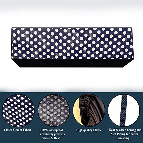 Image of Polycarbonate Water & Dustproof Split Ac Cover for Carrier 1.5 Ton 3 Star Inverter, Black (Color02)