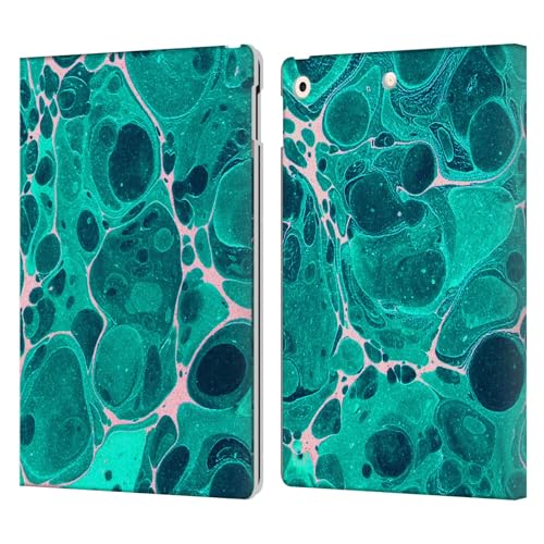 Étui portefeuille iPad 10.2 cuir protection antichoc Haroulita marbre