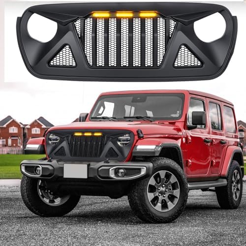 KEewen Auto Front Grills For 20182024 Jeep Wranger JL JLT