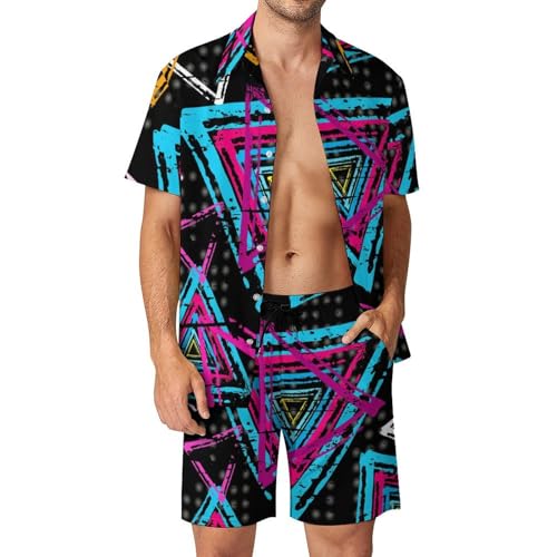 Chemise hawaïenne homme ensemble short et pantalon de plage été taille S