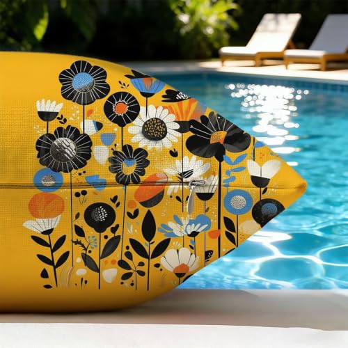 Housse coussin exterieur impermeable 80x80 lavable grand format