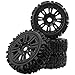 HIRCQOO RC 1/8 Off-Road Buggy Tires OD 4.7