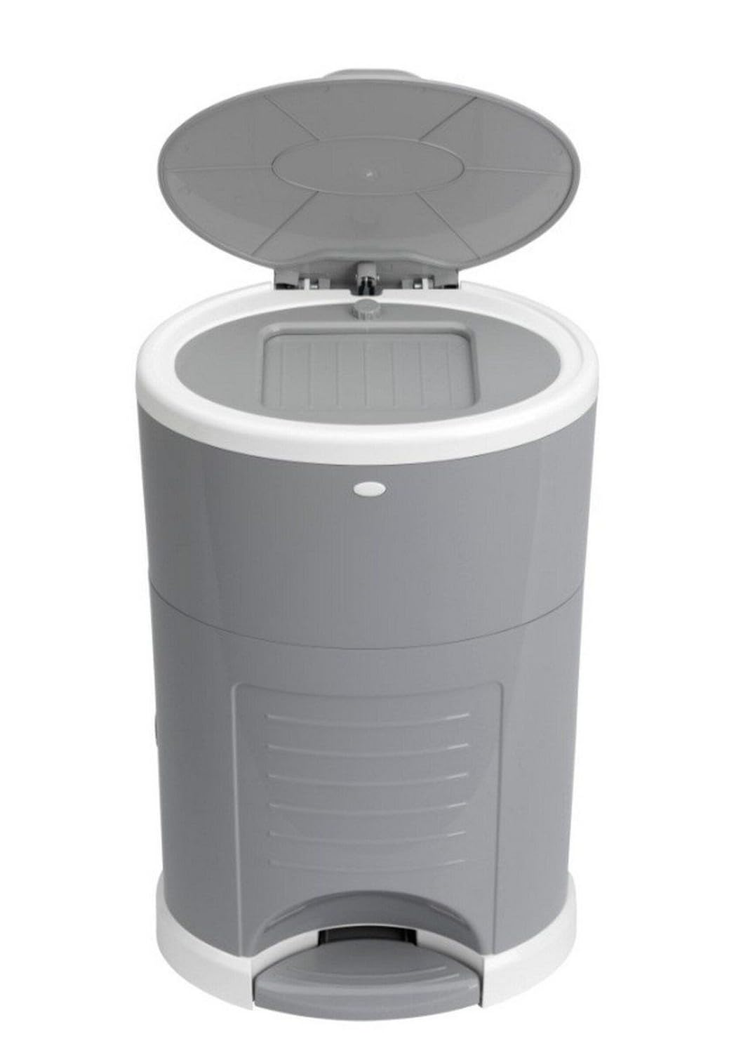 Korbell KM250DSG - Standard - Contenitore per vestiti per pannolini, economico, ecologico, a pedale, capacità di 240 strati, grigio, 16 L