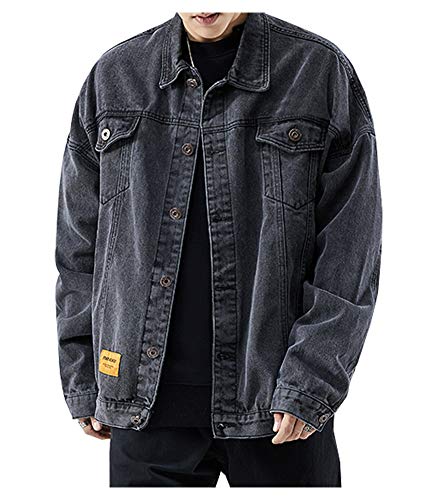 Kedera Men's Denim Jacket Button Down Trucker Jean Coat