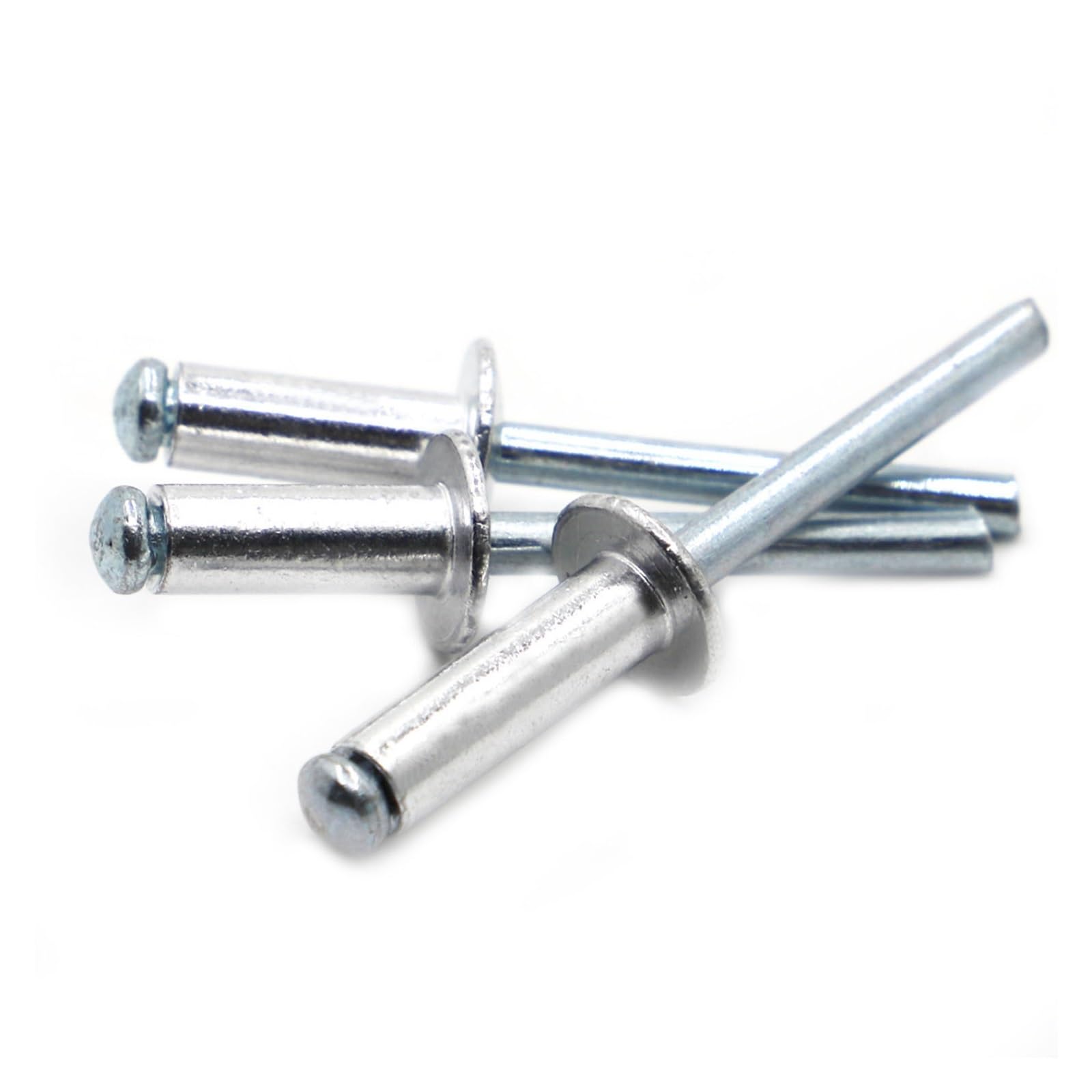 Remaches de brida grande, 40 piezas GB12618 remaches ciegos de mandril con cabeza de hongo de aluminio M2,4 M3,2 M4 M5 M6 remaches ciegos de clavo(10mm)