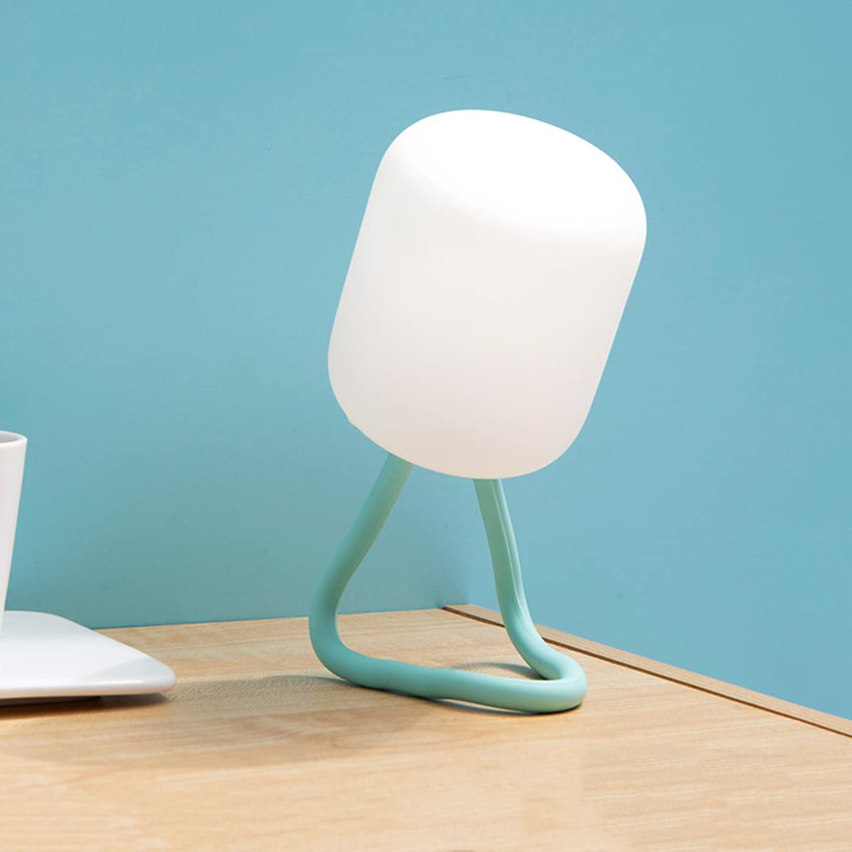 Lampka nocna LED dzieci silikonowa ściemnialna lampka nocna dla dzieci z przełącznikiem lampka nocna sypialni USB ładowania przenośna lampka nocna biwakowania salon pokój dziecięcy pokój dziecięcy