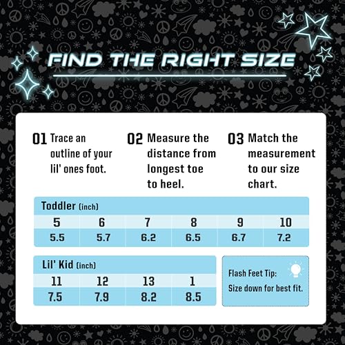 Western Chief Kids Lighted Flash Feet Sneakers – Breathable Mesh Shoes with Flashing Lights, Adjustable Strap, and PVC Outsole for Active Boys and Girls4