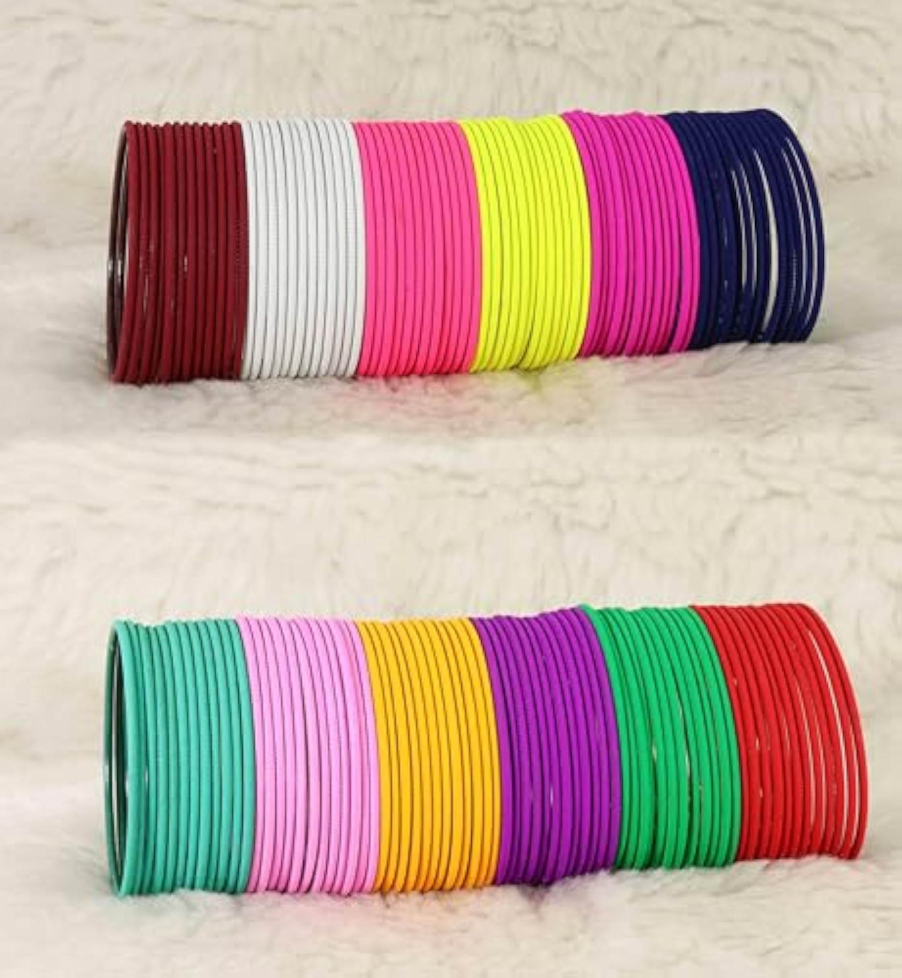 Zig-Zag Pattern Bangle Set For Girls, Pack Of 144
