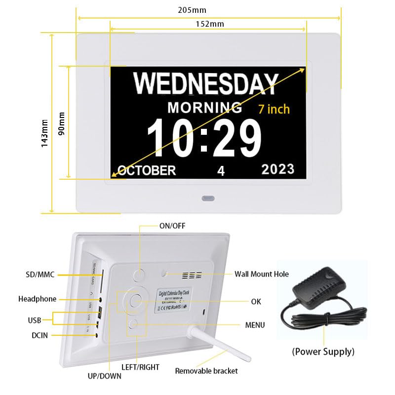 SSINI Dementia Clock with Reminders product photo SSINI Dementia Clock with Reminders product