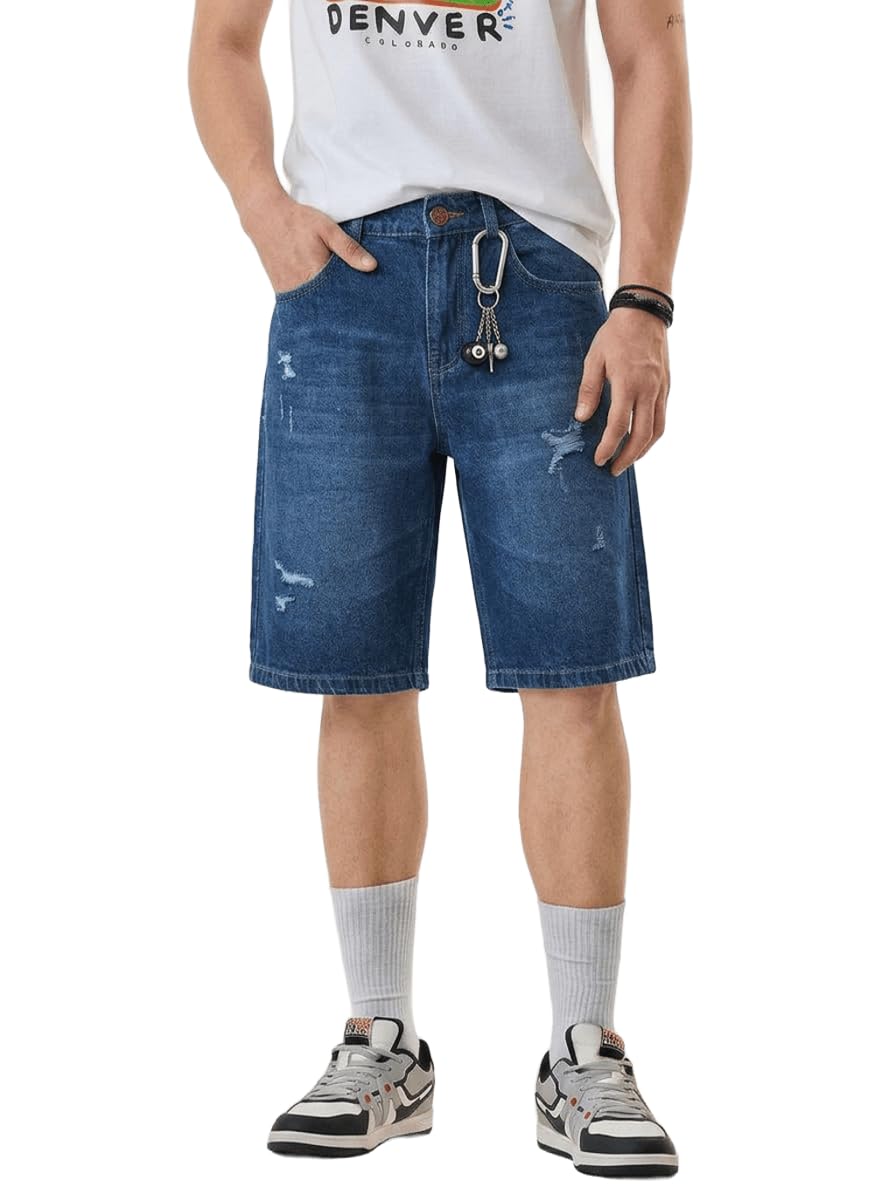 dolsia Men's Denim Shorts-picture-19