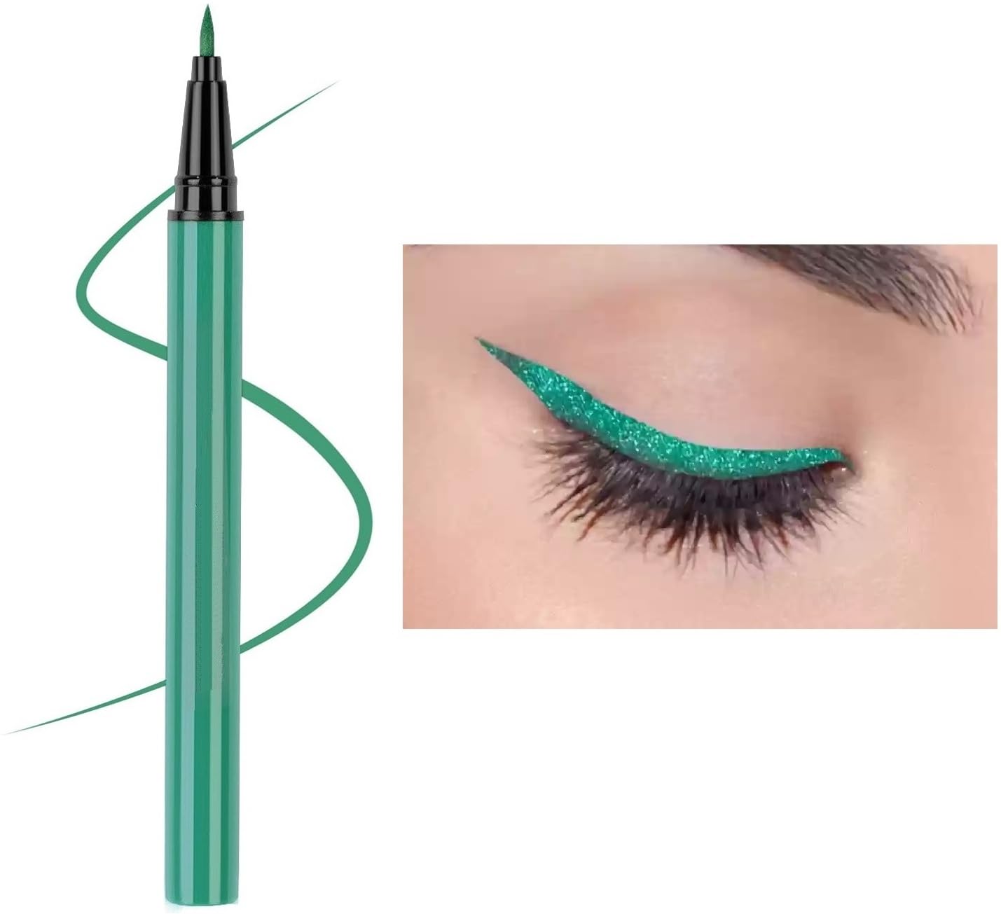 Matte Finish Kohl green sketch Eyeliner-image-34
