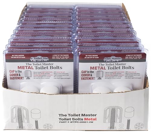 Metal Toilet Master Bolts Tool-Free Toilet Bolt and Cap System (24)