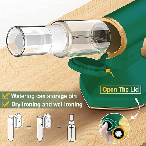 Image of Portable Steam Iron Mini Handheld Garment Steamer | Quick Heat Travel Iron for Clothes | Compact & Lightweight | Suitable for Home & Travel | Pack of 1