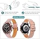 Juaupepo Echtes Lederband Kompatibel mit Galaxy Watch 3 41mm,Frau Mann 20mm Armband Schnellverschluss Armband für Galaxy Watch 42mm/Watch 4 Classic/Watch 5 40/44/45mm Smartwatch