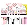 Lash Lift and Black Kit, Professional Eyelash Perm Kit and Black Eyelash & Eyebrow Set 3 in 1, Quick Lifting & Voluminous Coloring with Complete Tools Christmas Gifts for Women Salon Grade Home DIY