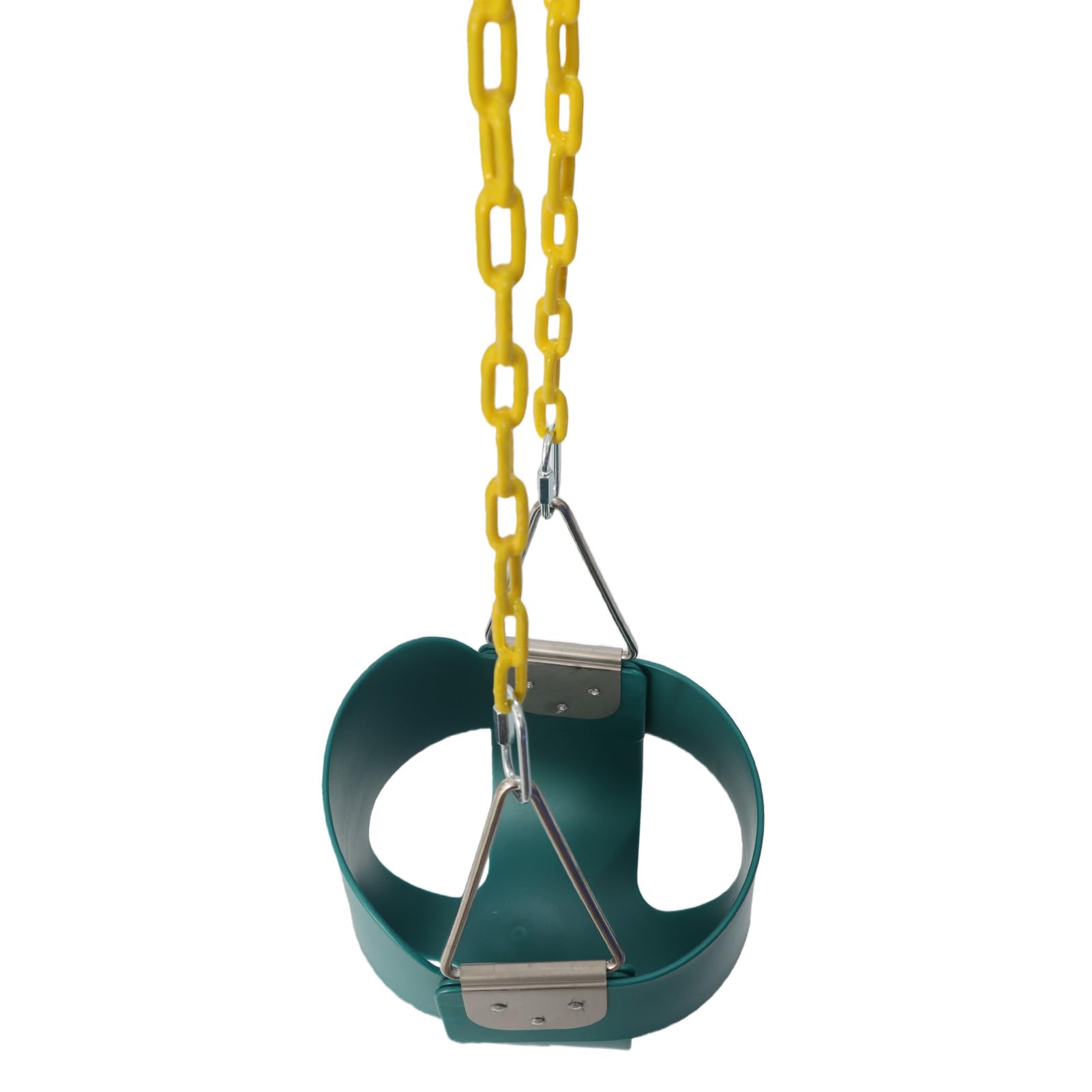 Asiento de Columpio para Juegos de Niños Pequeños con Respaldo Alto, Completamente Ensamblado, Cómodo y Seguro para Niños, a Prueba de Herrumbre con Cadena de 1,5 M