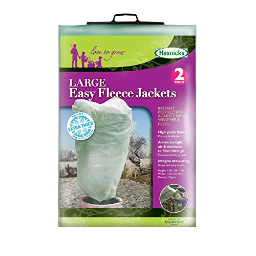 Haxnicks 2x Large Easy Fleece Jackets | Garden Fleece Bags For Winter Plant Frost And Wind...