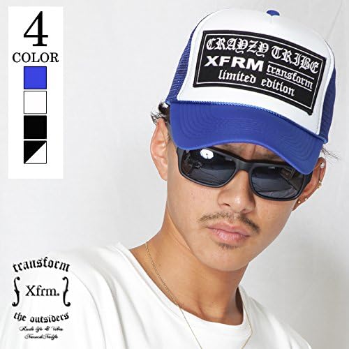 Amazon Xfrm トランスフォーム キャップ Xfrm Ct コラボメッシュcap Black Whiteブラック ホワイト F オラオラ系 お兄系 メンズ ファッション 帽子 キャップ 通販