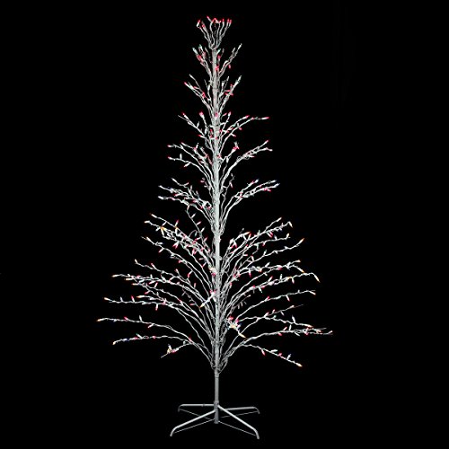 Northlight 9' Pre-Lit Christmas Cascade Twig Tree Outdoor Yard Art Decoration - Multi-Color Lights