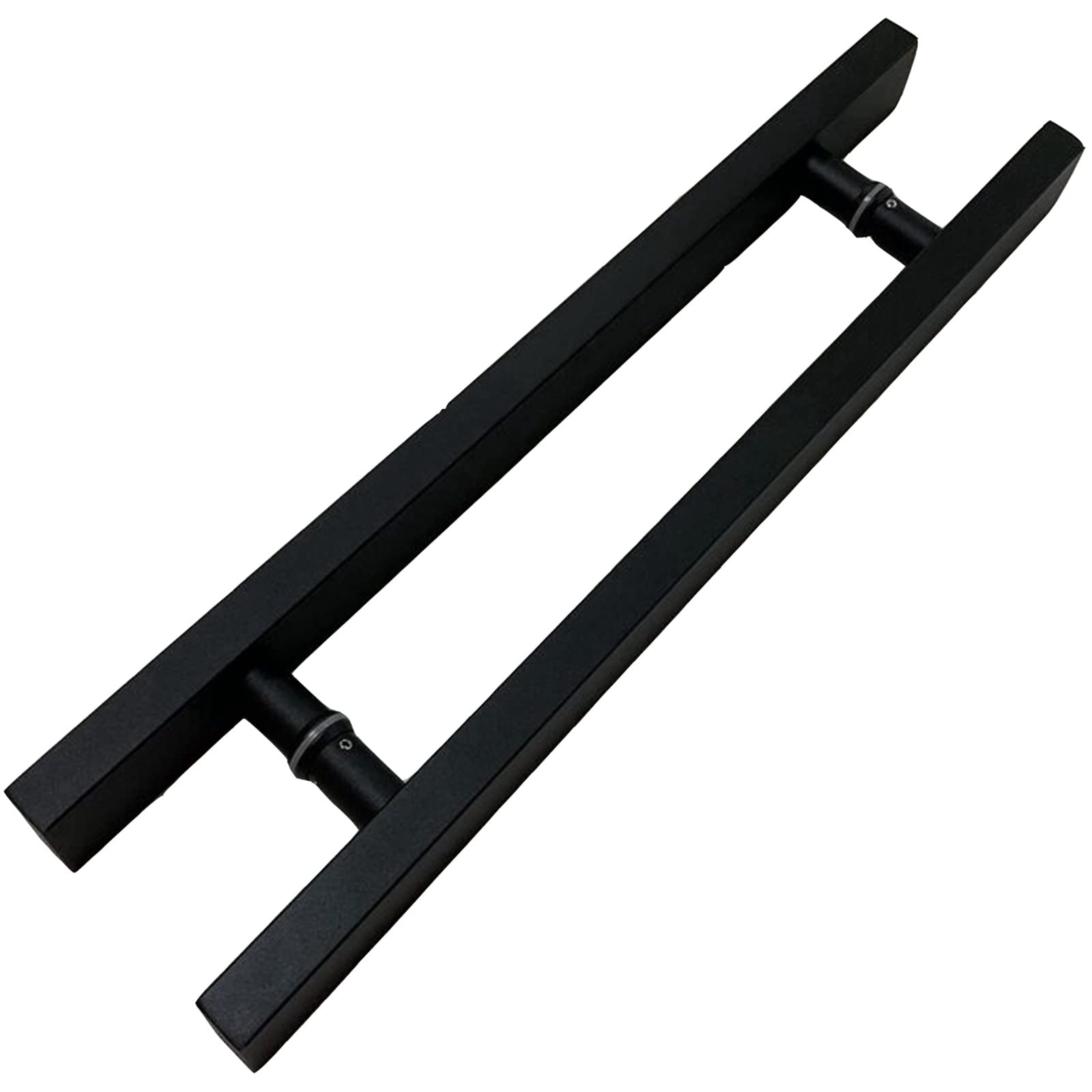 GYRAZXS H Shape Modern Wooden Doors Sliding Door Handle, Double Sided Simple Push Pull Door Handle, for Barn Doors, Garage Doors, Glass Door (Color : Black, Size : 120cm/47.2 in)