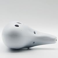 Vista 2 de Aestivate Ocarina de plástico Instrumento 12 Agujero Ocarina Alto C 12-Hole Ocarina Instrumento Easy Instrument Ocarina puntiagudo (blanco)