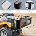 Goplus ATV Rear Rack and Front Rack, Universal ATV Storage Rack, Heavy Duty Luggage Carrier with Metal Mesh Frame, ATV/UTV Cargo Basket