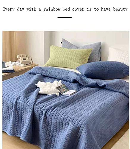 WWQQ Modernas Colcha Cama 245 * 250CM Blanca Verano Bouti Cubrecama Sobrecama Gris Cubrecama Fina Suave, CóModo, Adecuado para Dormir Desnudo. (Color : E, Size : 245 * 270cm)