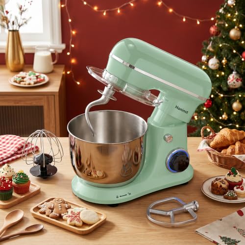 Image of Honinst 4QT Electric Stand Mixer, 10-Speed Tilt-Head Compact Kitchen Mixer