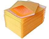 GMS – 100 Sobres Acolchados con Burbuja 18x26,5cm de Alto Gramaje para Protección y Seguridad en Envíos y Transporte, Cierre Autoadhesivo Resistente, Ecológicos, Color marron (100 Sobres (18x26,5cm))