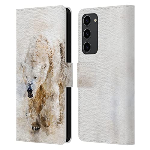 Étui Samsung S23 Plus Simone Gatterwe Ours Polaire housse portefeuille cuir
