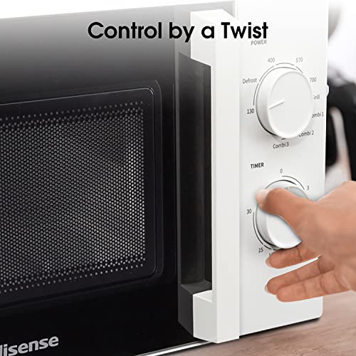 Hisense-H20MOWS1HG-Microondas-Capacidad-de-20-L-700-W-de-Potencia-900-W-Grill-5-Niveles-Temporizador-30-Min-Modo-Descongelar-Tirador-Acabado-Blanco