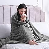 CURECURE Electric Heated Blanket 62'' x 84'' Electric Blanket for Whole Body Warming, ETL and FCC Ce