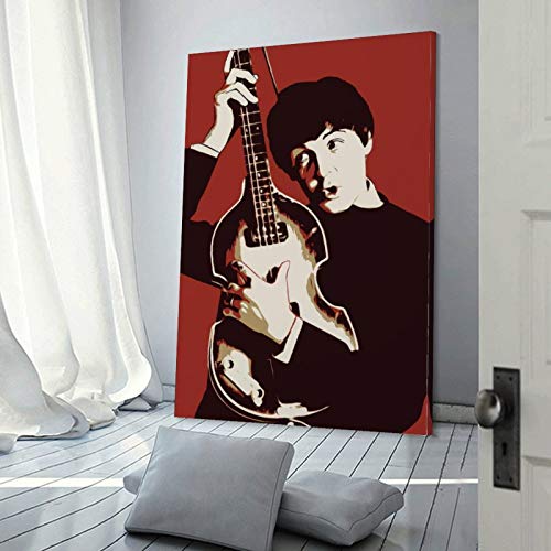 laoyinbi Paul Mc-Cartney Poster décoratif sur toile style rétro 40 x 60 cm - Les Beatles, Paul McCartney, John Lennon, RIngo Starr, George Harrison laoyinbi Paul Mc-Cartney Poster décoratif sur toile style rétro 40 x 60 cm – Image 4