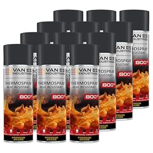 VE-Industries 12x Thermospray 800°C Ofenlack 400ml