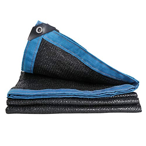 Shade Sails Voile D'ombrage Rectangulaire 90% Noir Cryptage Épaissir Crème Solaire Fleurs Balcon Patio De Plein Air Filet D'ombrage 23 Tailles (Color : Black, Size : 2x2m) Cover